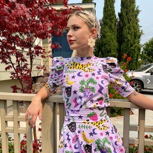 Nooworks Puff Sleeve Top Hastings Small